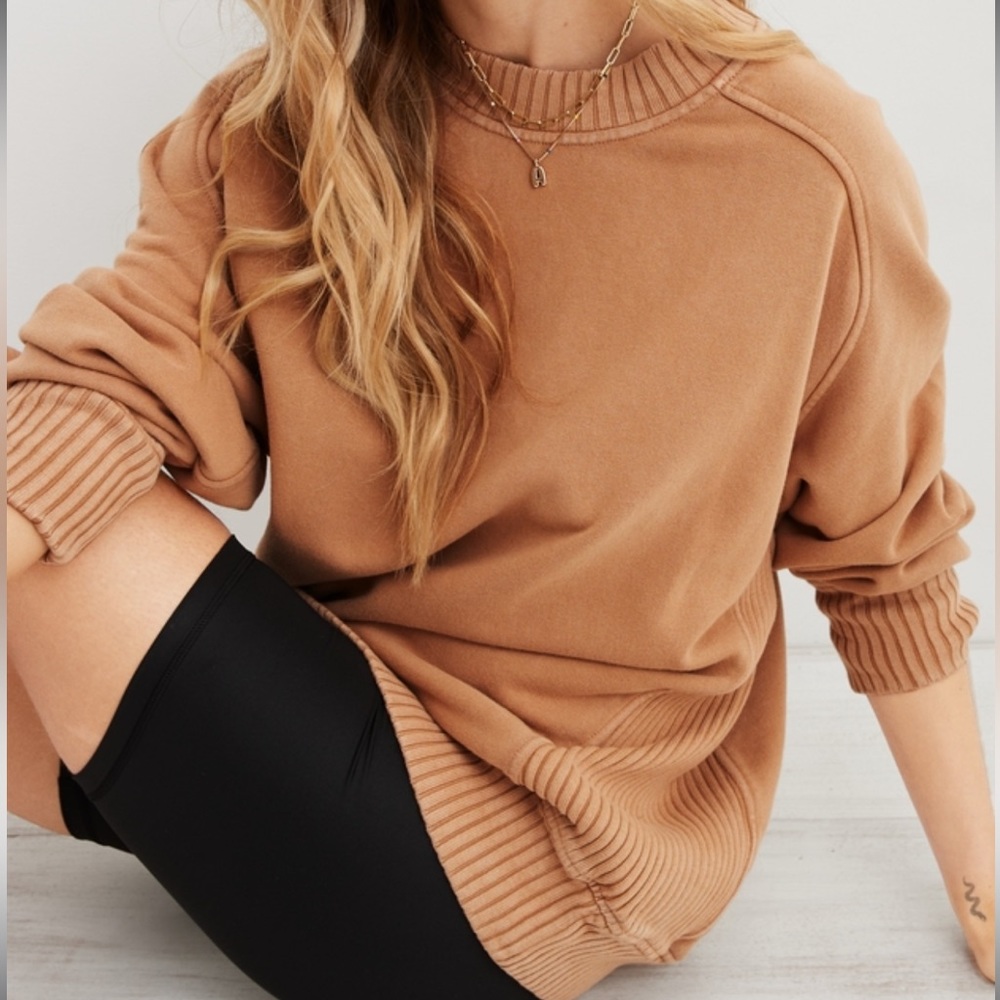 Aerie Down-To-Earth Crew Sweatshirt